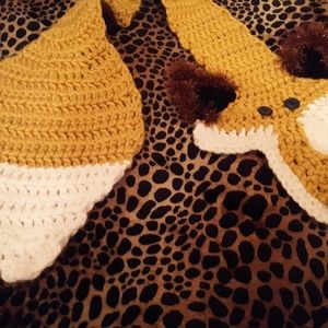 Handcrafted Crocheted Fox Scarf